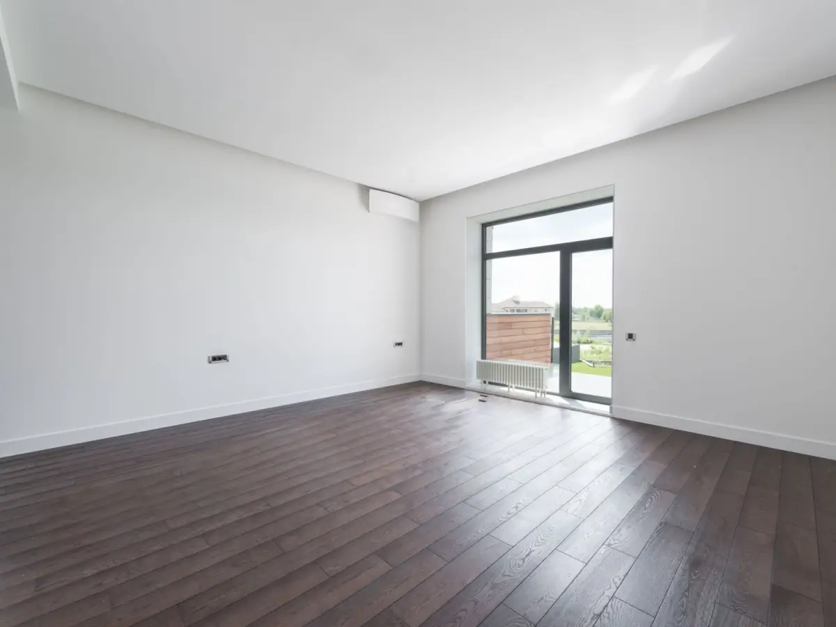 Completed apartment interior, clean and ready for handover
